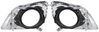 Set Of 2 Front Fog Light Molding Chrome Left Driver & Right Passenger Side Direct Replacement Compatible With 2013-2016 Toyota Venza TO1039183 TO1038183 520300T010 520400T010