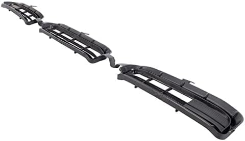 Front Grille Assembly Textured Shell And Insert + Bumper Upper & Lower Grilles Plastic Direct Replacement Compatible With 2009-2012 Toyota RAV4 TO1036114 TO1036115 TO1200315