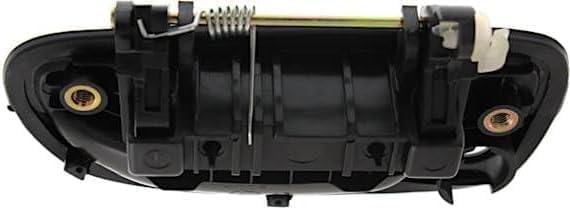 Set of 2 Front Exterior Door Handle Smooth Black Plastic Left Driver & Right Passenger Side Direct Replacement Compatible with 2000-2006 Hyundai Accent HY1311101 HY1310101