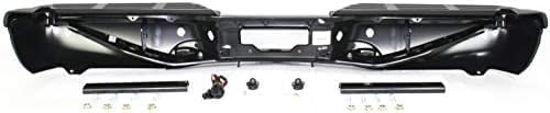 Step Bumper Assembly Primed With Rear Object Sensor Holes & Brackets Direct Replacement Compatible With 2001-2007 Ford F-250 F-350 Super Duty 3C3Z17906BA-PFM