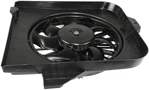 Front Radiator Fan Assembly Plastic Left Driver Side Direct Replacement Compatible With 2001-2005 Dodge Grand Caravan/Chrysler Town & Country CH3115123 4809171AG