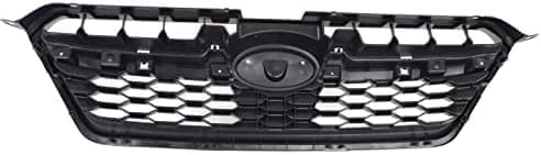 Front Grille Primed Shell And Insert Plastic Direct Replacement Compatible With 2012-2014 Subaru Impreza SU1200158 91122FJ000