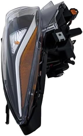 Front Head Light Assembly Plastic Right Passenger Side Direct Replacement Compatible With 2014-2016 Mazda 3 MA2503144 BPW1510K0