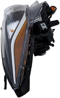 Front Head Light Assembly Plastic Right Passenger Side Direct Replacement Compatible With 2014-2016 Mazda 3 MA2503144 BPW1510K0