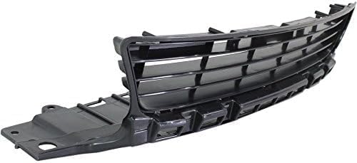Front Bumper Center Grille Assembly Textured Plastic Direct Replacement Compatible With 2009-2011 Honda Civic HO1036107 71107SVAA50