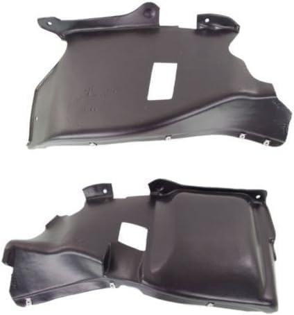AUTOS PARTS PLUS Set of 2 Front Engine Splash Shields Left Driver & Right Passenger Side Direct Replacement Compatible with 2003-2005 Volkswagen Beetle VW1228129 VW1228128 1Y0825245D 1Y0825250G