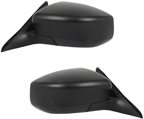 Set Of 2 Front Power Mirror Non-Folding Non-Heated Primed Plastic Left Driver & Right Passenger Side Direct Replacement Compatible With 2013-2018 Nissan Altima NI1321223 NI1320223
