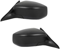 Set Of 2 Front Power Mirror Non-Folding Non-Heated Primed Plastic Left Driver & Right Passenger Side Direct Replacement Compatible With 2013-2018 Nissan Altima NI1321223 NI1320223