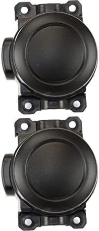 Set Of 2 Front Fog Lamp Cover Textured Plastic Left Driver & Right Passenger Side Direct Replacement Compatible With 2014-2020 Mitsubishi Outlander / 2011-2020 RVR/Sport