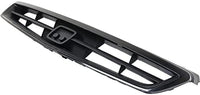 Front Grille Primed Shell And Insert ABS Plastic Direct Replacement Compatible With 1999-2000 Honda Civic HO1200147