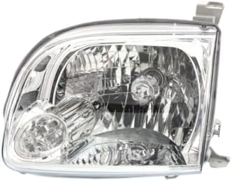 Set Of 2 Front Head Light Assembly Plastic Left Driver & Right Passenger Side Direct Replacement Compatible With 2005-2006 Toyota Tundra TO2502166 TO2503166 811500C040 811100C040