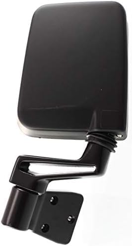 Set Of 2 Front Mirror Manual Folding Non-Heated Primed Plastic Left Driver & Right Passenger Side Direct Replacement Compatible With 1987-2002 Jeep Wrangler