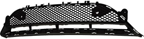 Front Bumper Center Grille Black Plastic Direct Replacement Compatible With 2017-2020 Mercedes Benz E-Class MB1036156 2138856900