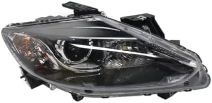 Set Of 2 Front Head Light Assembly Plastic Left Driver & Right Passenger Side Direct Replacement Compatible With 2013-2015 Mazda CX-9 REPM100397 REPM100398