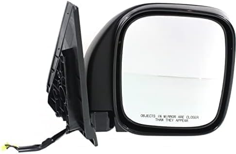 Set Of 2 Front Power Mirror Manual Folding Heated Primed Right Passenger & Left Driver Side Direct Replacement Compatible With 2001-2006 Mitsubishi Montero MI1321155 MI1320155