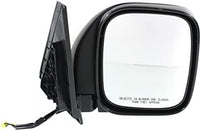 Set Of 2 Front Power Mirror Manual Folding Heated Primed Right Passenger & Left Driver Side Direct Replacement Compatible With 2001-2006 Mitsubishi Montero MI1321155 MI1320155