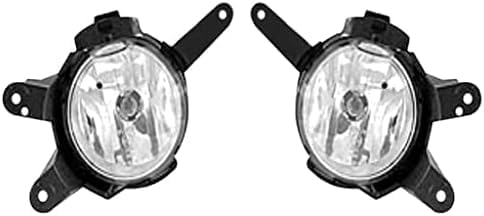Set Of 2 Front Fog Light Assembly Plastic Left Driver & Right Passenger Side Direct Replacement Compatible With 2011-2015 Chevrolet Cruze / 2016 Limited GM2593300 GM2592300