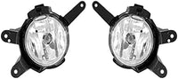 Set Of 2 Front Fog Light Assembly Plastic Left Driver & Right Passenger Side Direct Replacement Compatible With 2011-2015 Chevrolet Cruze / 2016 Limited GM2593300 GM2592300