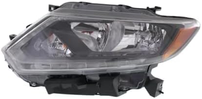 Set Of 2 Front Head Light Assembly Plastic Left Driver & Right Passenger Side Direct Replacement Compatible With 2014-2016 Nissan Rogue NI2503226 NI2502226 260104BA2A,260604BA2A