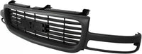 Front Grille Assembly Gray Shell & Black Insert Plastic With Emblem Provision Direct Replacement Compatible With 1999-2002 GMC Sierra / 2000-2006 Yukon GM1200429 19130786
