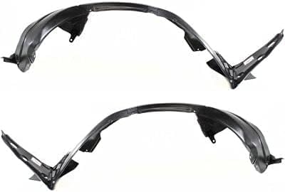 Front Engine Splash Shield Under Cover + Fender Liner Plastic Left Driver & Right Passenger Side Direct Replacement Compatible with 2007-2010 Nissan Altima