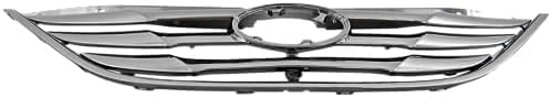 Front Grille Assembly Chrome Shell And Insert Direct Replacement Compatible With 2011-2013 Hyundai Sonata HY1200154 863503S100