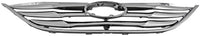 Front Grille Assembly Chrome Shell And Insert Direct Replacement Compatible With 2011-2013 Hyundai Sonata HY1200154 863503S100