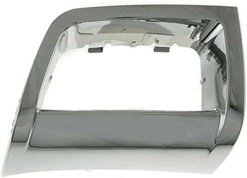 Set Of 2 Front Fog Light Molding Chrome Left Driver & Right Passenger Side Direct Replacement Compatible With 2006-2009 Chevrolet Trailblazer GM1039106 GM1038106 15135188 15135187