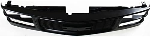 Front Grille Primed Shell And Cross Bar Insert Direct Replacement Compatible With 1994-2000 GMC C/K Series Pickup / 1994-1999 Suburban GM1200357 12375422