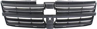 Front Grille Textured Dark Gray Shell And Insert Plastic Direct Replacement Compatible With 2008-2010 Dodge Grand Caravan CH1200310 5113126AA