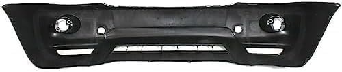 Front Bumper Cover With Fog Light Holes Primed Plastic Direct Replacement Compatible With 2004-2007 Toyota Highlander TO1000278 5211948917