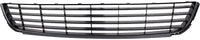 Front Bumper Grille Textured Plastic Direct Replacement Compatible With 2010-2014 Volkswagen Jetta/Golf VW1036139 1K9853677A9B9