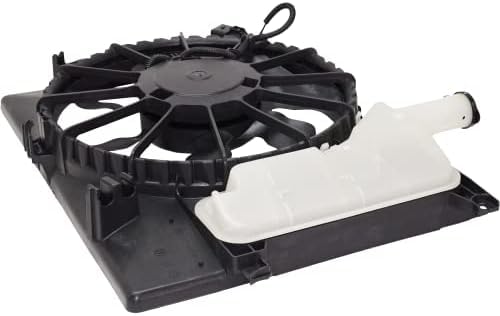 Front A/C Condenser Cooling Fan Assembly Plastic Direct Replacement Compatible with 2011-2013 Hyundai Elantra / 2013-2015 GT / 2014 Kia Forte HY3115133 253803X100