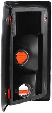 Set of 2 Tail Light Lens And Housing With Black Trim Right Passenger & Left Driver Side Direct Replacement Compatible With 1988-1993 Dodge Full Size Pickup CH2800114 CH2801114