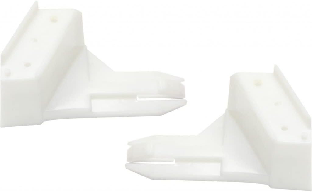 Set Of 2 Front Bumper Bracket Left Driver & Right Passenger Side Direct Replacement Compatible With 2008-2017 Mitsubishi Lancer MI1042104 MI1043104 6400A851 6400A852