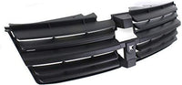 Front Grille Textured Dark Gray Shell And Insert Plastic Direct Replacement Compatible With 2008-2010 Dodge Grand Caravan CH1200310 5113126AA