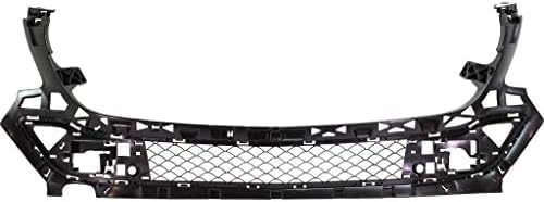 Front Bumper Center Upper Grille Textured Gray Plastic Direct Replacement Compatible With 2016-2019 Mercedes Benz GLE- Class MB1041123 1668853965