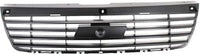 Front Bumper Upper Grille Shell And Insert & Molding Chrome Plastic Direct Replacement Compatible With 2006-2008 Chevrolet Malibu GM1200558 GM1210110 15266336 15853884