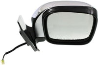 Set Of 2 Front Power Mirror Manual Folding Heated Chrome Plastic Left Driver & Right Passenger Side Direct Replacement Compatible With 2001-2006 Mitsubishi Montero MR478840 MR478839