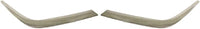 Set Of 2 Front Bumper Trim Chrome Left Driver & Right Passenger Side Direct Replacement Compatible With 1998-2000 Mercedes Benz C-Class 202 Chassis MB1047106 MB1046106 2028851074