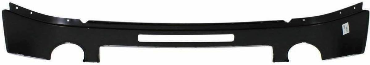Front Bumper Primed Steel + Bracket Cover + Lower Valance Air Deflector Textured + Extension Direct Replacement Compatible With 2007-2013 GMC Sierra 1500 GM1002832 GM1015100