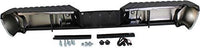 Step Bumper Assembly Chrome Steel With Rear Object Sensor Holes Direct Replacement Compatible With 2008-2016 Ford F-Series Super Duty FO1103150 9C3Z17906D-PFM