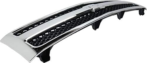 Front Grille Chrome Shell With Textured Insert + Bumper Outer Fillers Left & Right Side Direct Replacement Compatible With 2007-2013 Chevrolet Silverado 1500 GM1200572 GM1088172