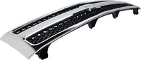 Front Grille Chrome Shell With Textured Insert + Bumper Outer Fillers Left & Right Side Direct Replacement Compatible With 2007-2013 Chevrolet Silverado 1500 GM1200572 GM1088172