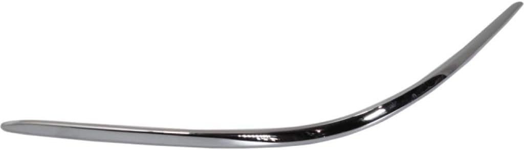 Front Bumper Molding Chrome Right Passenger Side Direct Replacement Compatible With 2000-2002 Mercedes Benz S-Class MB1059102 2208850274