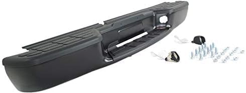 Step Bumper Face Bar Fleetside With Pad Provision Without Mounting Bracket Primed Direct Replacement Compatible With 1998-2004 Chevrolet S10 GM1101103 12343436