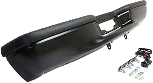 Rear Step Bumper Face Bar Steel With Pads Direct Replacement Compatible With 1997-2003 Ford F-150 FO1103104 YL3Z17906FA-PFM