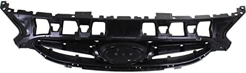 Front Grille Textured Shell And Insert Plastic Direct Replacement Compatible With 2012-2013 Hyundai Accent HY1200161 HY1200177 863511R000 863511R100