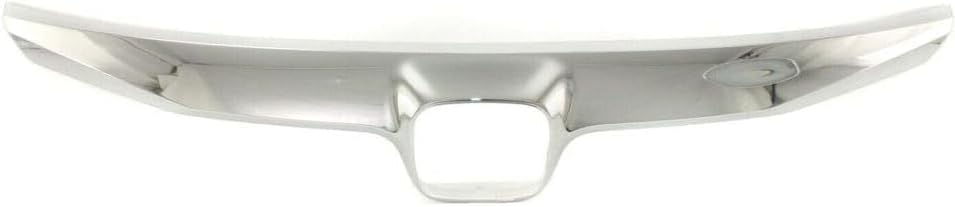 Front Bumper Upper & Lower Grille Assembly + Molding Chrome + Fog Lights Cover Left Driver & Right Passenger Side Direct Replacement Compatible With 2009-2011 Honda Civic HO1200198