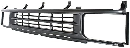 Front Grille Primed Shell And Insert Plastic Direct Replacement Compatible With 1990-1995 Nissan Pathfinder NI1200123 6231088G00